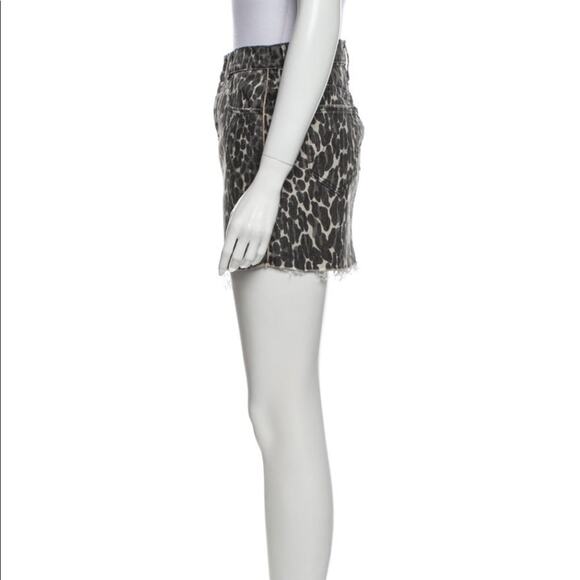 MOTHER vagabond leopard animal print mini skirt XS 2 - Picture 4 of 5